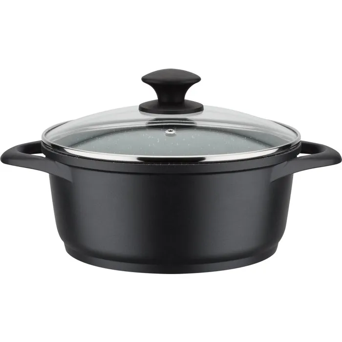 GSW GOURMET GRANIT Juego de Utensilios de Cocina 7 Piezas - Aluminio Fundido Macizo - Apto para Inducción - Libre de PFAS - Negro - GSW1746278875640 GSW GOURMET GRANIT Juego de Utensilios de Cocina 7 Piezas - Aluminio Fundido Macizo - Apto para Inducción - Libre de PFAS - Negro - GSW1746278875640