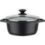 GSW GOURMET GRANIT Juego de Utensilios de Cocina 7 Piezas - Aluminio Fundido Macizo - Apto para Inducción - Libre de PFAS - Negro - GSW1746278875640