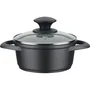 GSW GOURMET GRANIT Juego de Utensilios de Cocina 7 Piezas - Aluminio Fundido Macizo - Apto para Inducción - Libre de PFAS - Negro - GSW1746278875640