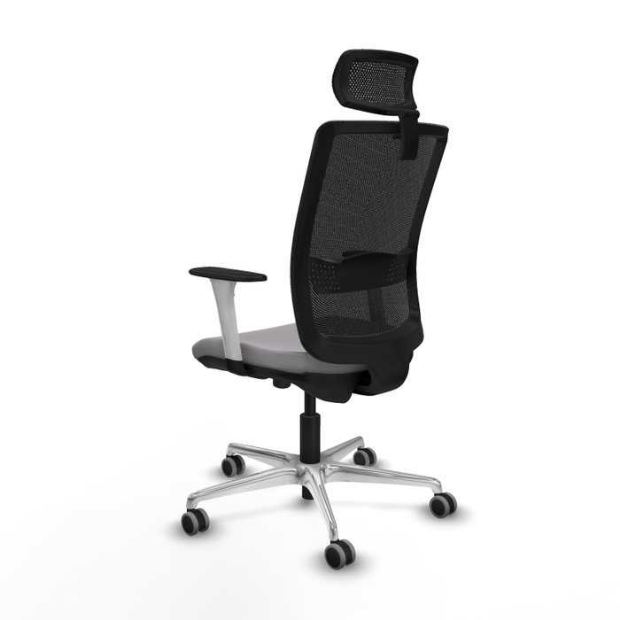PIQUERAS Y CRESPO Silla de oficina Haches con mecanismo Sincro/Traslack Gris y Negro