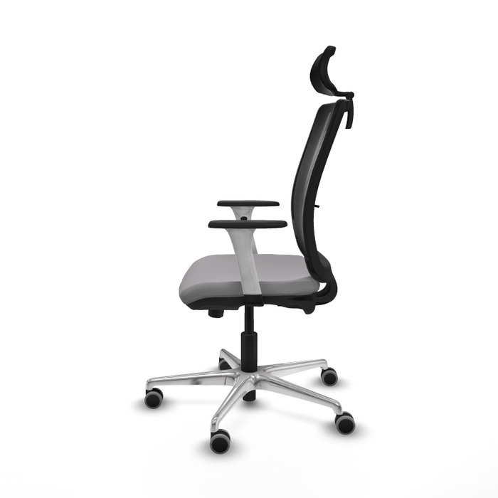 PIQUERAS Y CRESPO Silla de oficina Haches con mecanismo Sincro/Traslack Gris y Negro