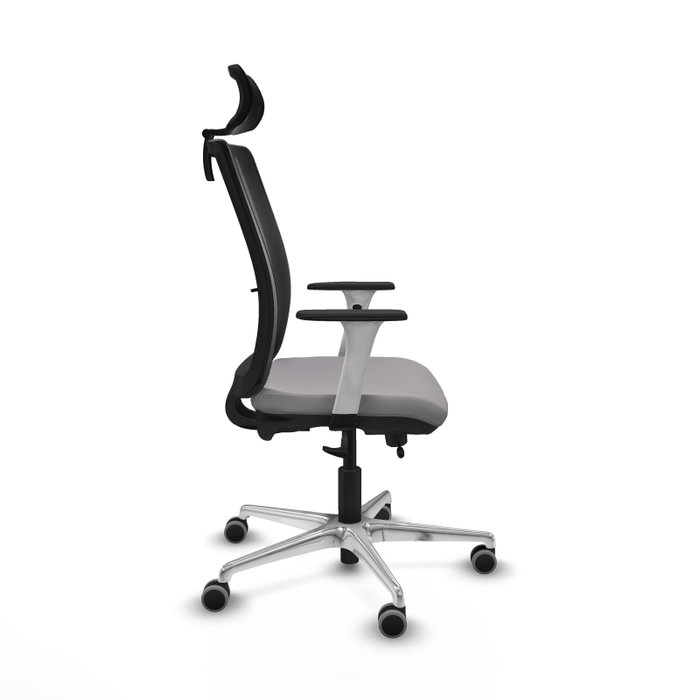 PIQUERAS Y CRESPO Silla de oficina Haches con mecanismo Sincro/Traslack Gris y Negro