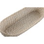 DKD Home Decor Set de 2 Bandejas de Bambú y Ratán Blanco y Natural