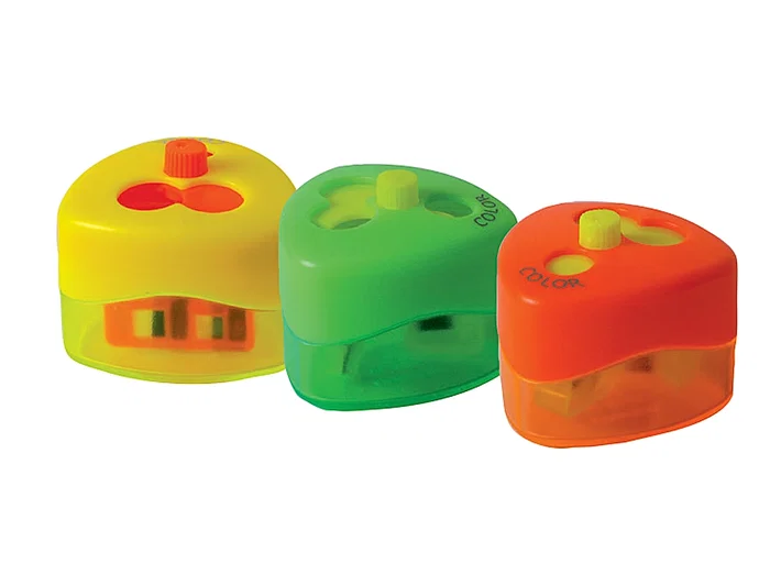 Mor Sacapuntas 959 3 Top Swing con Depósito, 3 Usos, Colores Neón Surtidos Mor Sacapuntas 959 3 Top Swing con Depósito, 3 Usos, Colores Neón Surtidos