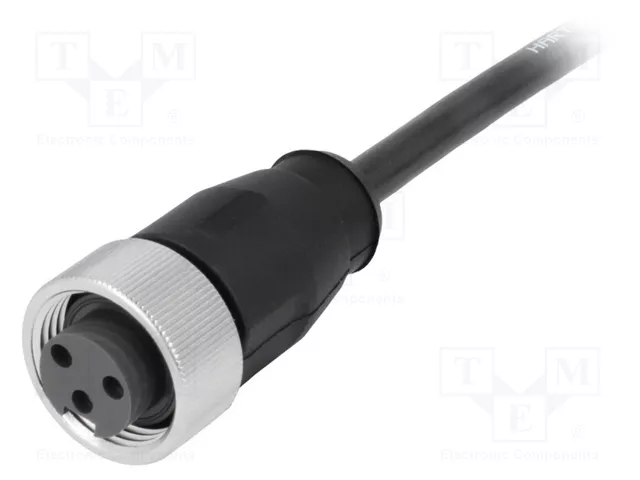 HARTING Enchufe Industrial 7/8 de 3 Pines con Cable de 5m TPE-U Recto HARTING Enchufe Industrial 7/8 de 3 Pines con Cable de 5m TPE-U Recto