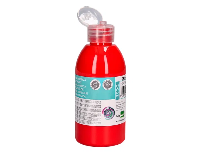 Liderpapel Pintura Acrilica Bote 250 ml Rojo