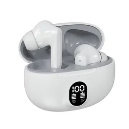 Generico Auriculares inalámbricos con pantalla LED y táctil - Blanco