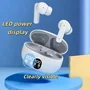 Generico Auriculares inalámbricos con pantalla LED y táctil - Blanco