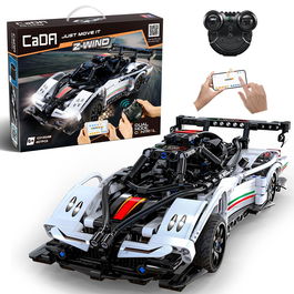 Deqube CADA Z Wind Car App+Rc 457 Pzas Coche de Carreras Control Remoto y Bluetooth App IOS Android