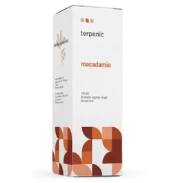TERPENIC Aceite Vegetal Virgen Bio de Macadamia 100 ml - 1ª Presión en Frío para Piel y Cabello