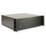 Inter-Tech 3U-K-340L - Chasis Rack Servidor Negro 3U para ATX/micro-ATX/Mini-ITX, 8 Bahias 3.5", 2 Bahias 2.5", 1 Bahia 5.25", 2 USB 3.2