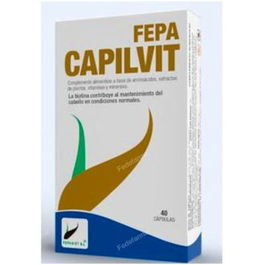 Fepadiet Capilvit Cabello 40 Cápsulas con Biotina, Zinc y Selenio para el Mantenimiento del Cabello