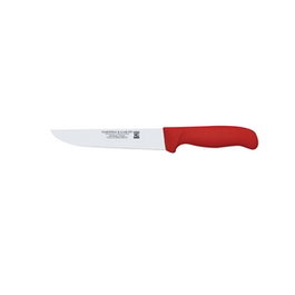 MARTINEZ Y GASCON Cuchillo Carnicero, Acero Inoxidable, Mango Plástico Rojo, 23 cm