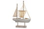 DKD Home Decor Figura LED MDF Barco Pesquero Natural 28x8x41,5 cm