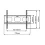 VALUE 17.99.1214 Soporte de Pared para TV/Monitor Fijo, Negro, 32-60 Pulgadas, Hasta 80 kg, Acero, 200x200 a 700x500 mm