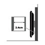 VALUE 17.99.1214 Soporte de Pared para TV/Monitor Fijo, Negro, 32-60 Pulgadas, Hasta 80 kg, Acero, 200x200 a 700x500 mm