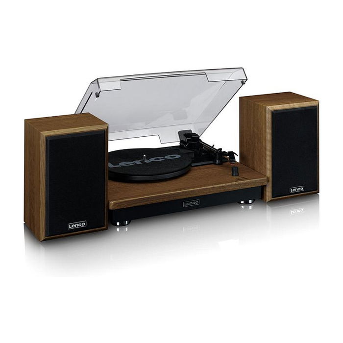 Lenco LS-100WD Tocadiscos de Tracción por Correa Automático Color Roble