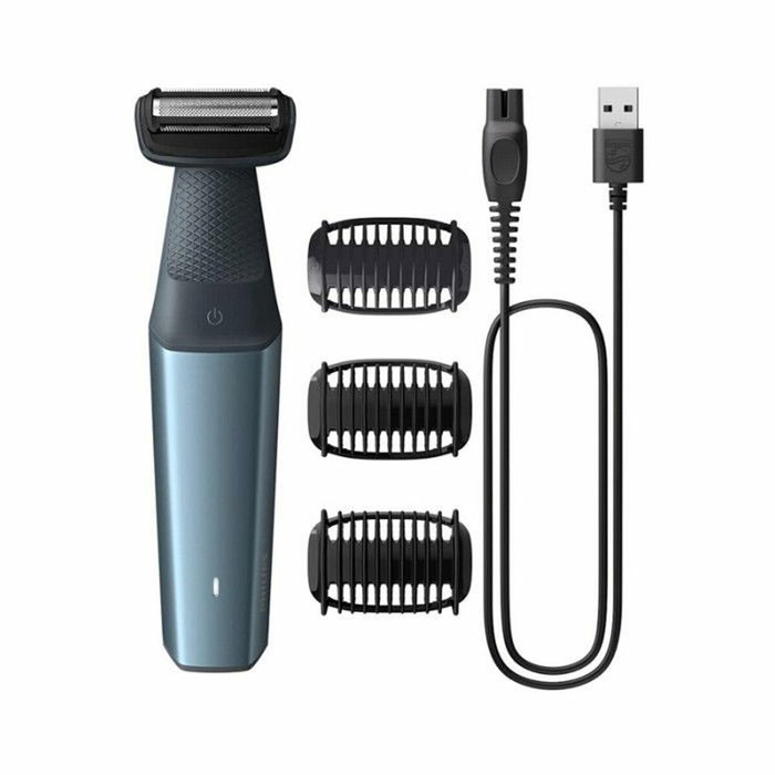 Philips Bodygroom Series 3000 BG3027/05 con 3 accesorios en azul y gris