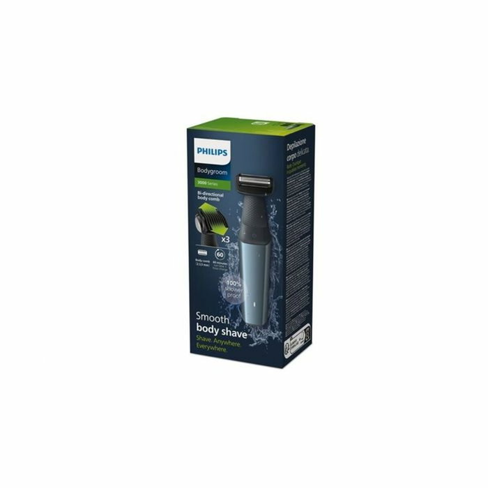 Philips Bodygroom Series 3000 BG3027/05 con 3 accesorios en azul y gris