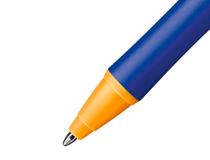 Stabilo Pointball Bolígrafo Retráctil, Punta 0.5 mm, Tinta Azul, 79% Plástico Reciclado