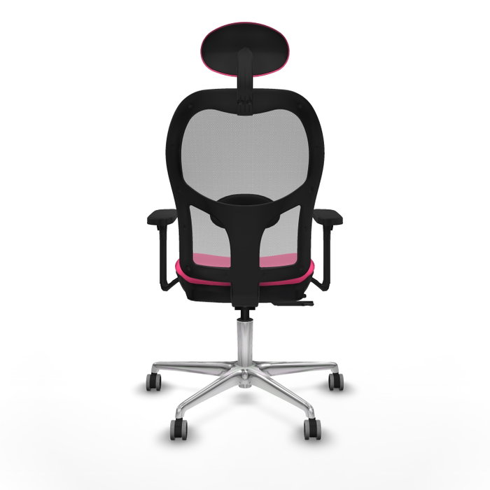 PIQUERAS Y CRESPO Silla de oficina Jorquera Rosa/Gris con mecanismo Sincro/Traslack PIQUERAS Y CRESPO Silla de oficina Jorquera Rosa/Gris con mecanismo Sincro/Traslack