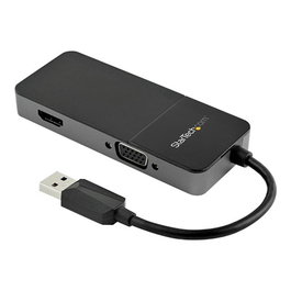 StarTech USB 3.0 to HDMI and VGA Adapter - Adaptador Multiport para Monitor Dual, Converter de Vídeo Externo 4K/1080p