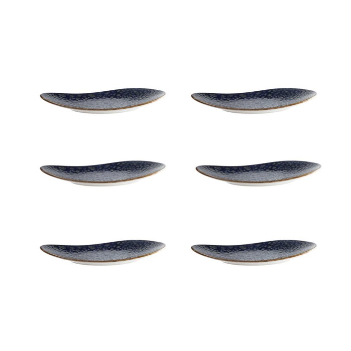 Summa Moon Blue Plato Oval 21x12x3 cm (Set de 6) inevitable Summa Moon Blue Plato Oval 21x12x3 cm (Set de 6) inevitable