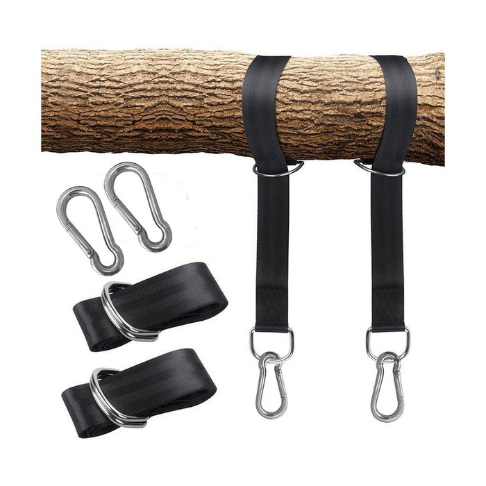 Kit para colgar hamacas con tiras de poliéster y agarres Kit para colgar hamacas con tiras de poliéster y agarres