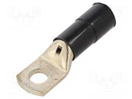 BM GROUP Terminal de anillo tubular aislado M16, Ø 17mm, negro