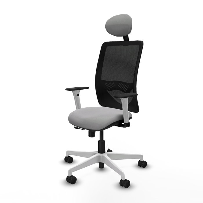 PIQUERAS Y CRESPO Silla de oficina Zulema Gris claro y Negro PIQUERAS Y CRESPO Silla de oficina Zulema Gris claro y Negro