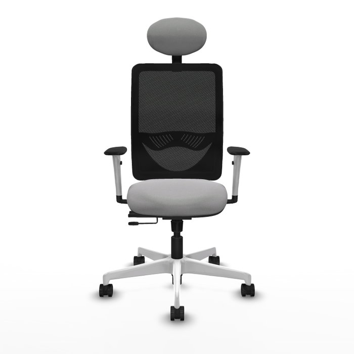 PIQUERAS Y CRESPO Silla de oficina Zulema Gris claro y Negro PIQUERAS Y CRESPO Silla de oficina Zulema Gris claro y Negro