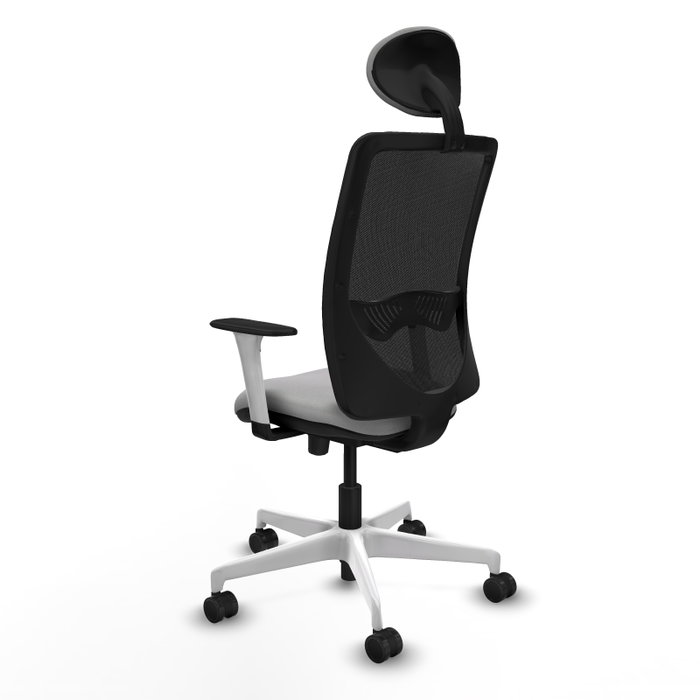 PIQUERAS Y CRESPO Silla de oficina Zulema Gris claro y Negro PIQUERAS Y CRESPO Silla de oficina Zulema Gris claro y Negro