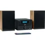 Thomson THO1720570876072 Microsistema Bluetooth Madera/Negro Radio FM/CD/MP3/USB 20W RMS Toma Auriculares Mando a Distancia 230V