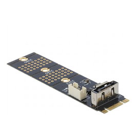 DeLOCK Adaptador M.2 Key B Macho a SATA 7 Pin Vertical