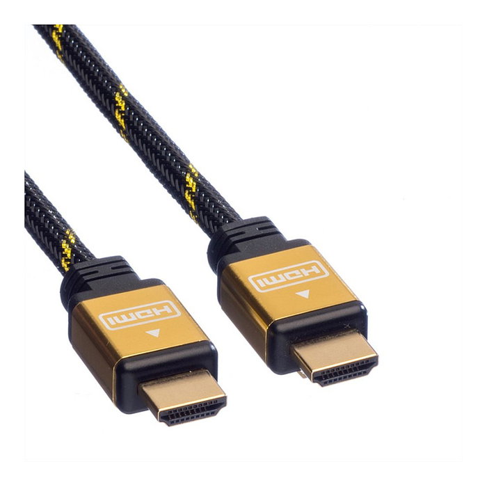 ROLINE Cable HDMI High Speed con Ethernet 11.04.5503, 3 m, Conectores Chapados en Oro, Negro