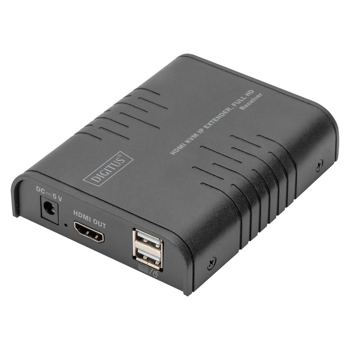 Digitus Receptor KVM IP HDMI Full HD, Extensor Alámbrico Cat5e hasta 120m, 1920 x 1080 Pixeles Digitus Receptor KVM IP HDMI Full HD, Extensor Alámbrico Cat5e hasta 120m, 1920 x 1080 Pixeles