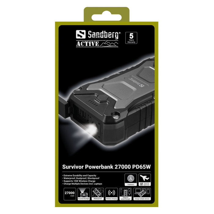 Sandberg Survivor Powerbank 27000 PD65W