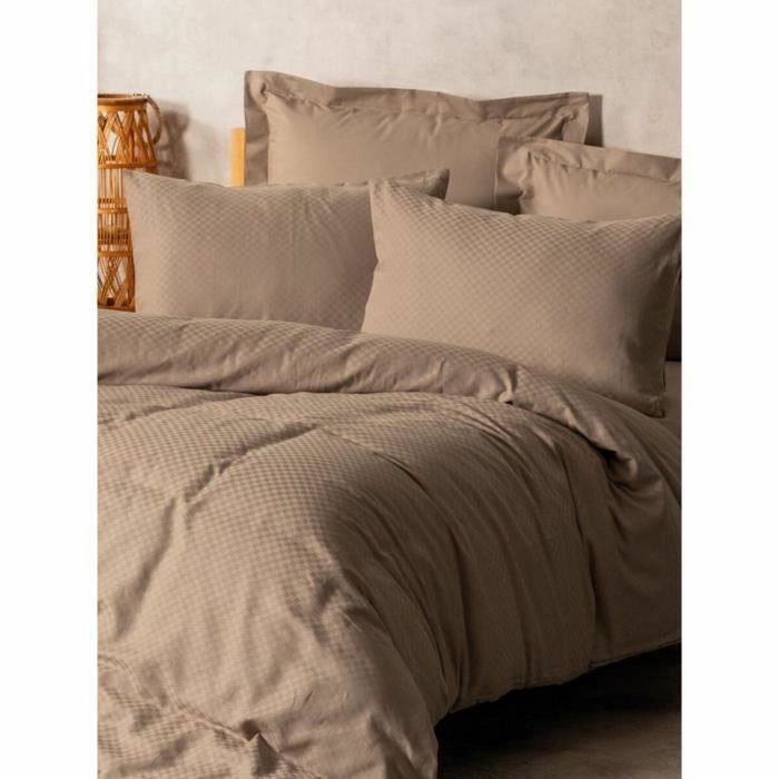 Aucune Juego de cama de 100% algodón - Visón - 220x240 cm Aucune Juego de cama de 100% algodón - Visón - 220x240 cm