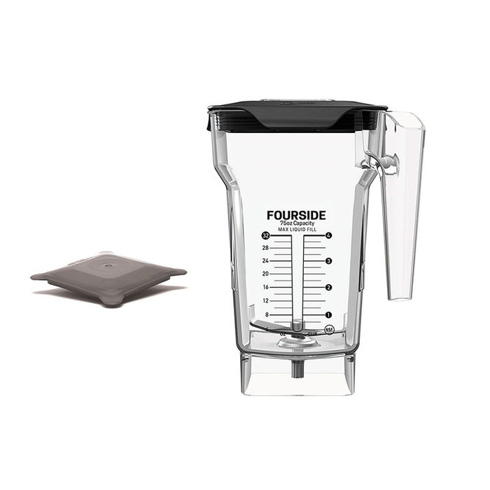 BLENDTEC - 40-609-61 - Jarra FOURSIDE de 1 litro con tapa plana blanda para batidora profesional Blendtec BLENDTEC - 40-609-61 - Jarra FOURSIDE de 1 litro con tapa plana blanda para batidora profesional Blendtec