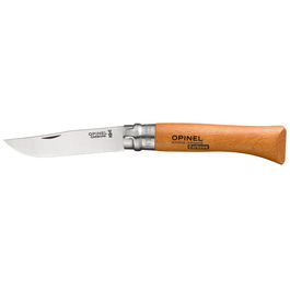 Opinel Navaja N° 10 Acero Carbono Hoja 10 cm Mango Haya Barniz Teñido