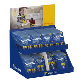 Varta Expositor de Cartón de Sobremesa con Blisters Varios (AAA, AA, C, D, 9V) 43x36x29cm