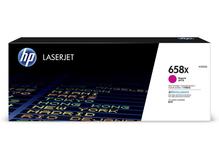 HP Cartucho de tóner 658X Magenta Alta Capacidad W2003X