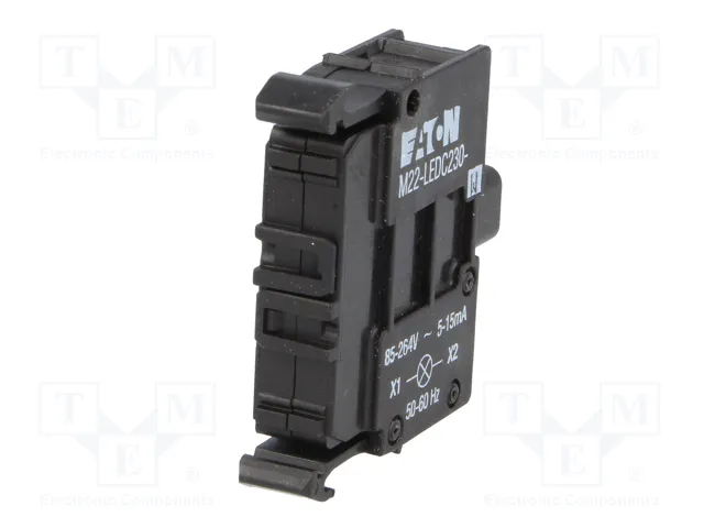 Eaton M22-LEDC230-W Luminaria LED para caja eléctrica, Negro