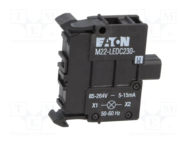 Eaton M22-LEDC230-W Luminaria LED para caja eléctrica, Negro