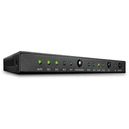 Lindy 38249 Conmutador HDMI 18G de 4 Puertos con Audio