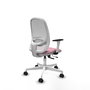 PIQUERAS Y CRESPO Silla de oficina Cilanco Rosa y Blanca