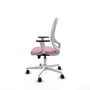 PIQUERAS Y CRESPO Silla de oficina Cilanco Rosa y Blanca