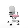 PIQUERAS Y CRESPO Silla de oficina Cilanco Rosa y Blanca