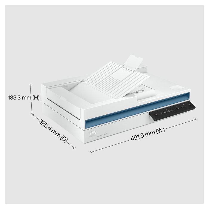 HP Scanjet Pro 2600 f1 Scanner Flatbed con ADF, 25 ppm, USB 2.0, Escaneo Dúplex a Color
