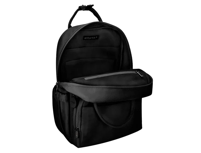 Antartik Mochila Glow bags con Acolchado para Portátil 15", Negro, 25L, 440x33x115mm